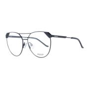 Ana Hickmann Svart Aviator Metall Optiska Ramar Black, Dam