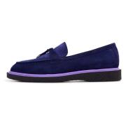 Cesare Gaspari Suede Slip-On Loafers - Navy blue Blue, Dam