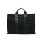 Hermès Vintage Pre-owned Canvas totevskor Black, Dam