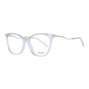 Ana Hickmann Transparent Aviator Optiska Ramar med Acetat Gray, Dam