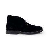 Clarks Läder ankelstövlar med 2 cm klack Black, Herr