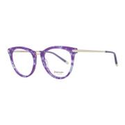 Ana Hickmann Lila Runda Acetatoptiska Bågar Purple, Dam