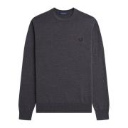 Fred Perry Klassisk Crew Neck Tröja Gray, Herr