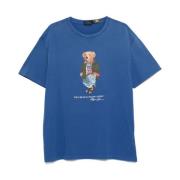 Polo Ralph Lauren Broderad 'Polo Bear' Bomull T-shirt Blue, Herr