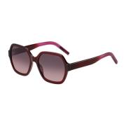 Hugo Boss Röda Kvinnors Acetatsolglasögon med UV-skydd Red, Dam