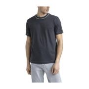 Peserico Bomull och cashmere melange jersey T-shirt Gray, Herr