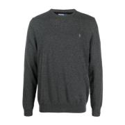 Polo Ralph Lauren Grå Ulltröja Stilren Bekväm Elegant Gray, Herr