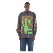 Magliano Twisted Long Sleeve Tee Gray, Herr