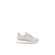 Peserico Mocka nubuck läder sneakers Gray, Dam