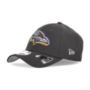 New Era Krökt skärmhatt Baltimore Ravens NFL-utkast Gray, Herr