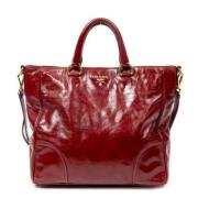 Prada Vintage Pre-owned Laeder handvskor Red, Dam