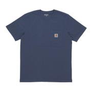 Carhartt Wip Ficka Tee Kortärmad Bomull T-shirt Blue, Herr