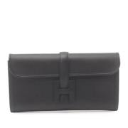 Hermès Vintage Pre-owned Laeder kuvertvskor Black, Dam