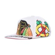 Mitchell & Ness Chicago Blackhawks Flat Brim Cap Multicolor, Herr