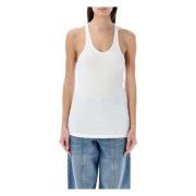 Isabel Marant Étoile Vit Tank Top med Racer Back White, Dam