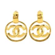 Chanel Vintage Pre-owned Linne chanel-smycken Yellow, Dam