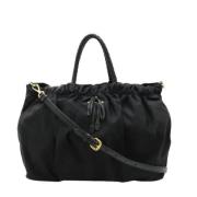 Prada Vintage Pre-owned Nylon prada-vskor Black, Dam