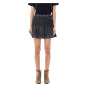 Isabel Marant Étoile Svart Pacifica Mini Kjol Black, Dam