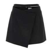 Patou Stretch ull minikjol i svart Black, Dam