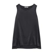 Maliparmi Satin TOP Black, Dam