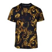 Versace Jeans Couture Bomull T-shirt med Stiligt Design Multicolor, He...