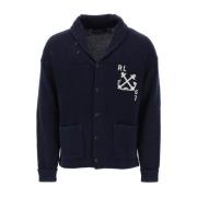 Polo Ralph Lauren Mysig Stickad Kofta Blue, Herr