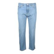 Love Moschino Stiliga Jeans med Bomullsblandning Blue, Dam