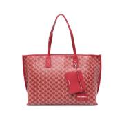 Karl Lagerfeld K/Voyage tote väska Red, Dam