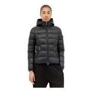 Moncler Quiltad dunjacka med huva Black, Dam