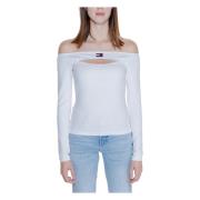 Tommy Jeans Badge Dam T-shirt Kollektion White, Dam