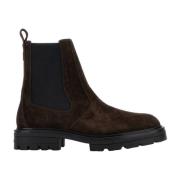 Hogan Brun mocka Chelsea ankelboots Brown, Herr