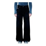 Diesel Velvet Weave Low Rise Jeans Black, Herr