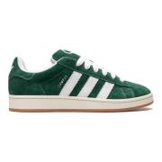 Adidas Gröna Campus Sneakers med 3-Stripes Green, Herr