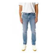 Nudie Jeans Rigid Denim Straight Fit Jeans Blue, Herr