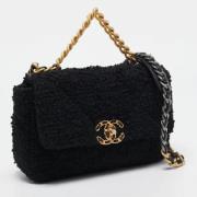 Chanel Vintage Pre-owned Tyg chanel-vskor Black, Dam