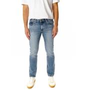 Lee Straight Fit Dragkedja Jeans Blue, Herr