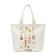 JW Anderson Kräm Vit Diorama Toteväska White, Dam