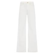 7 For All Mankind Vida vidsträckta jeans White, Dam