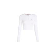 Tommy Jeans Rundhalsad T-shirt White, Dam