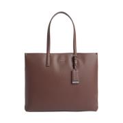 Calvin Klein Brun Medium Shopper Handväska Brown, Dam