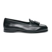 Santoni Dam läderloafer Black, Dam