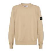 Stone Island Tröja med logotyp Beige, Herr