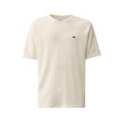 C.p. Company Kortärmad Sweatshirt Casual Stil Beige, Herr