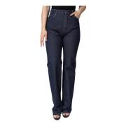 Dolce & Gabbana Mörkblå High Waist Denim Jeans Blue, Dam