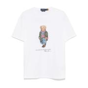 Polo Ralph Lauren Vit Polo Bear Print T-shirt White, Herr