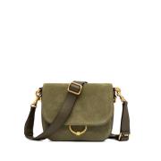 Gianni Chiarini Mocka Crossbody-väska med Magnetiskt Spänne Green, Dam