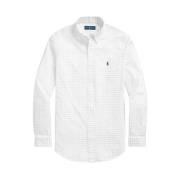 Polo Ralph Lauren Blårandig Skjorta med Långa ärmar White, Herr