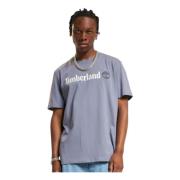 Timberland Avslappnad Bomull T-shirt Gray, Herr