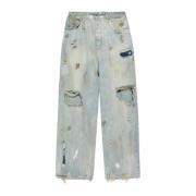 Vetements Jeans med slitna effekter Blue, Herr