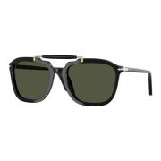 Persol Special Edition Grön lins solglasögon Black, Herr